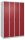 CP Spind Classic Plus lichtgrau, rubinrot 080000-40 S10001, 4 Schließfächer 120,0 x 50,0 x 185,0 cm
