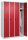 CP Spind Classic Plus lichtgrau, rubinrot 080000-40 S10001, 4 Schließfächer 120,0 x 50,0 x 185,0 cm