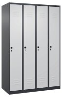 CP Spind Classic Plus anthrazitgrau, lichtgrau 080000-40 S10011, 4 Schließfächer 120,0 x 50,0 x 185,0 cm