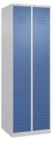 CP Spind Classic Plus lichtgrau, fernblau 080000-20 S10018, 2 Schließfächer 60,0 x 50,0 x 185,0 cm