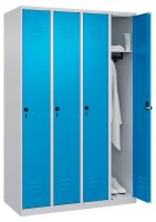 CP Spind Classic Plus lichtblau, lichtgrau 080000-40 S10025, 4 Schließfächer 120,0 x 50,0 x 185,0 cm