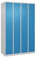 CP Spind Classic Plus lichtblau, lichtgrau 080000-40 S10025, 4 Schließfächer 120,0 x 50,0 x 185,0 cm
