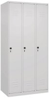 CP Spind Classic Plus verkehrsweiß 080000-30 S10012, 3 Schließfächer 90,0 x 50,0 x 185,0 cm