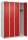 CP Spind Classic Plus lichtgrau, verkehrsrot 080000-40 S10002, 4 Schließfächer 120,0 x 50,0 x 185,0 cm