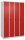 CP Spind Classic Plus lichtgrau, verkehrsrot 080000-40 S10002, 4 Schließfächer 120,0 x 50,0 x 185,0 cm