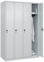 CP Spind Classic Plus lichtgrau 080000-40 S10008, 4 Schließfächer 120,0 x 50,0 x 185,0 cm
