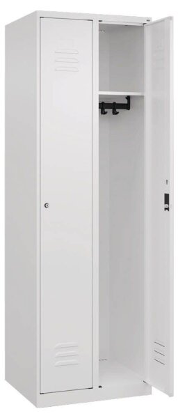 CP Spind Classic Plus verkehrsweiß 080000-20 S10013, 2 Schließfächer 60,0 x 50,0 x 185,0 cm