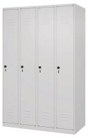 CP Spind Classic Plus verkehrsweiß 080000-40 S10012, 4 Schließfächer 120,0 x 50,0 x 185,0 cm