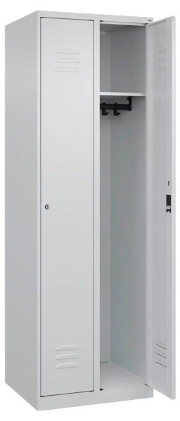 CP Spind Classic Plus lichtgrau 080000-20 S10022, 2 Schließfächer 60,0 x 50,0 x 185,0 cm