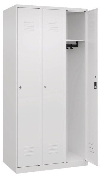 CP Spind Classic Plus verkehrsweiß 080000-30 S10016, 3 Schließfächer 90,0 x 50,0 x 185,0 cm