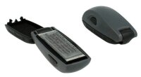 COLOP Textstempel, individualisierbar EOS Stamp Mouse 30 selbstfärbend blau, schwarz, rot ohne Logo, 1 St.