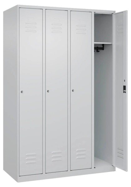 CP Spind Classic Plus lichtgrau 080000-40 S10023, 4 Schließfächer 120,0 x 50,0 x 185,0 cm