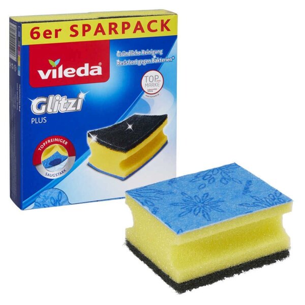 vileda Glitzi plus Topfreiniger, 6 St.