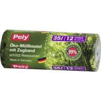 Pely Müllbeutel 35,0 l grün, 12 St.