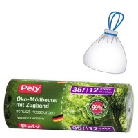 Pely Müllbeutel 35,0 l grün, 12 St.