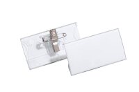 DURABLE Namensschilder mit Kombiklemme 7,5 x 4,0 cm, 25 St.