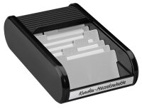 helit Visitenkartenbox schwarz/schwarz, für bis zu...