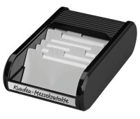 helit Visitenkartenbox schwarz/schwarz, für bis zu...