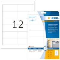 HERMA wetterfeste Folienetiketten 4595 weiß 97,0 x...