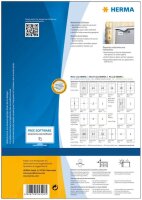 HERMA wetterfeste Folienetiketten 4599 weiß 105,0 x 148,0 mm, 40 Blatt
