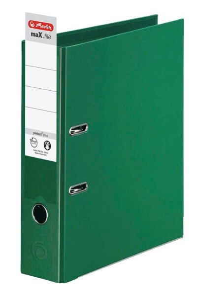 herlitz maX.file protect plus Ordner grün Kunststoff 8,0 cm DIN A4, 1 St.