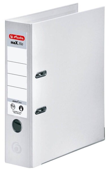 herlitz maX.file protect plus Ordner weiß Kunststoff 8,0 cm DIN A4, 1 St.