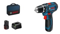 BOSCH Professional GSR 12V-15 Akku-Bohrschrauber 12,0 V,...