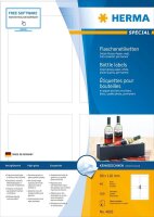 HERMA Flaschenetiketten 4603 weiß 90,0 x 120,0 mm,...