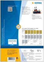 HERMA Flaschenetiketten 4603 weiß 90,0 x 120,0 mm, 40 Blatt