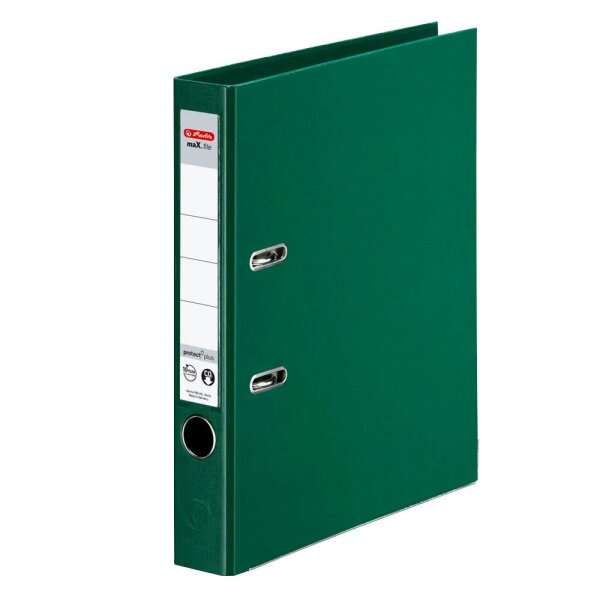 herlitz maX.file protect plus Ordner grün Kunststoff 5,0 cm DIN A4, 1 St.
