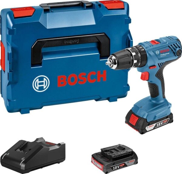 BOSCH Professional GSB 18V-21 Akku-Schlagbohrschrauber-Set 18,0 V, mit 2 Akkus