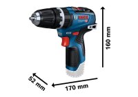 BOSCH Professional GSB 12V-35 Akku-Schlagbohrschrauber-Set 12,0 V, ohne Akku