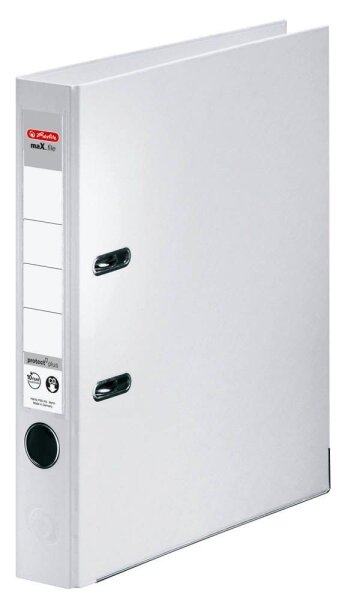 herlitz maX.file protect plus Ordner weiß Kunststoff 5,0 cm DIN A4, 1 St.