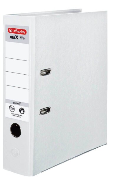 herlitz maX.file protect Ordner weiß Kunststoff 8,0 cm DIN A4, 1 St.