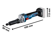 BOSCH Professional GGS 18V-10 SLC Akku-Geradschleifer 18,0 V, ohne Akku