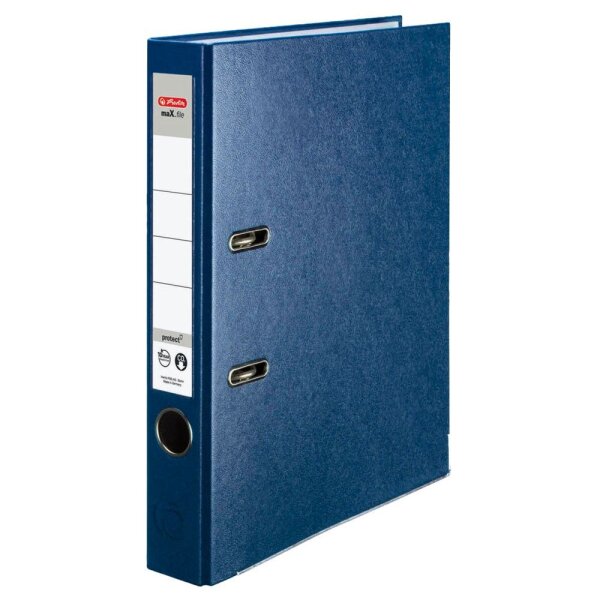 herlitz maX.file protect Ordner blau Kunststoff 5,0 cm DIN A4, 1 St.
