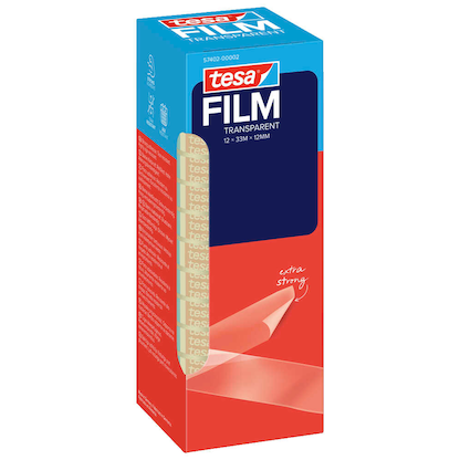 tesa OFFICE-BOX Klebefilm transparent 12,0 mm x 33,0 m 12 Rollen