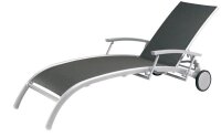 barths Sonnenliege Palermo grau Aluminium