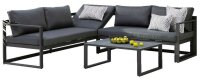 barths Loungegruppe Paros anthrazit Metall, Aluminium,...