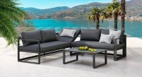 barths Loungegruppe Paros anthrazit Metall, Aluminium,...