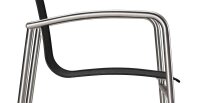 barths Gartenstuhl mit Armlehnen Khartum schwarz, 1 St.