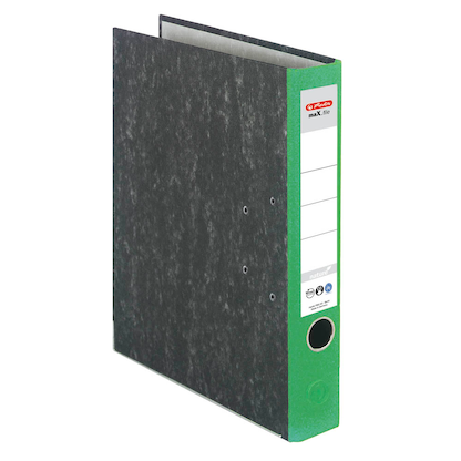 herlitz maX.file nature Ordner grün marmoriert Karton 5,0 cm DIN A4, 1 St.