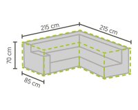 barths Schutzhülle für Lounge-Set 215,0 x 215,0...