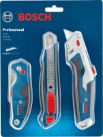 BOSCH Professional Cuttermesser-Set Combo Kit blau 1,8...