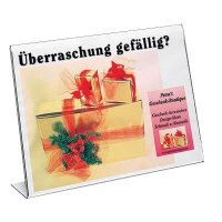 SIGEL Tischaufsteller DIN A4 quer einseitig, 1 St.