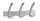 Kerkmann Wandgarderobe public 32640214 silber Metall 9 Haken 40,0 x 17,0 cm, 1 St.