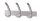 Kerkmann Wandgarderobe public 32640214 silber Metall 9 Haken 40,0 x 17,0 cm, 1 St.