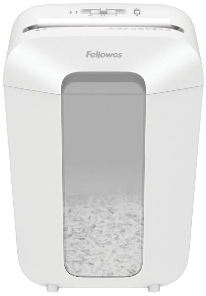 AKTION: Fellowes Powershred LX70 Aktenvernichter mit Partikelschnitt P-4, 4 x 40 mm, bis 11 Blatt, weiß mit 20 Euro CashBack