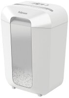 AKTION: Fellowes Powershred LX70 Aktenvernichter mit Partikelschnitt P-4, 4 x 40 mm, bis 11 Blatt, weiß mit 20 Euro CashBack