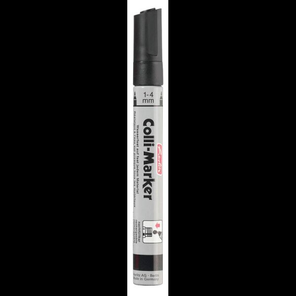 herlitz Colli-Marker Permanentmarker schwarz 1,0 - 4,0 mm, 10 St.